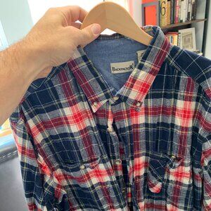 Backpacker Button Down Plaid Dress Shirt